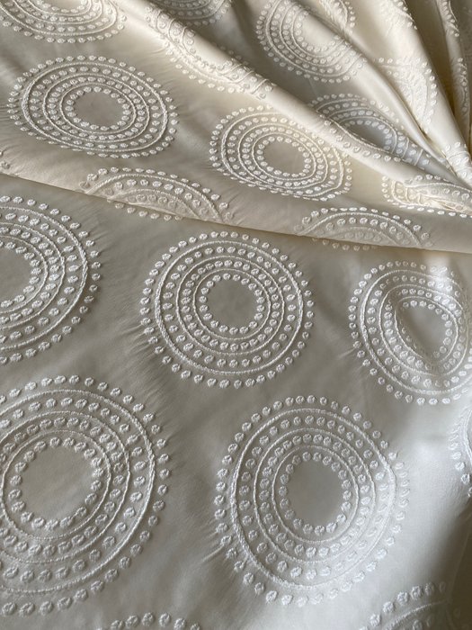 san Leucio 獨家太空時代珍珠母貝錦緞布料 - 紡織品  - 300 cm - 270 cm