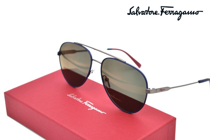 Salvatore Ferragamo - SF204S 414 - Exclusive Vintage Aviator Design - Unusual Lenses #3 - *New* - Sunglasses