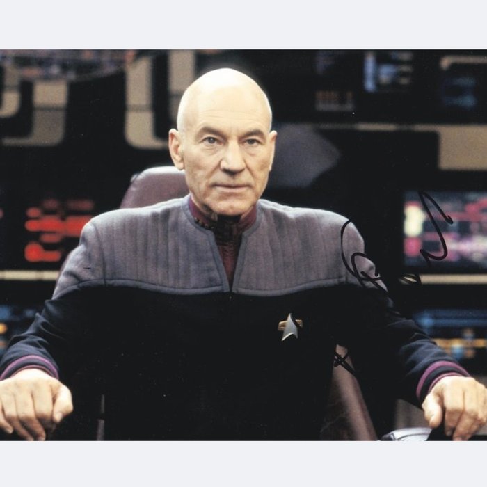Star Trek - The Next Generation - Signed by Patrick Stewart (Picard)
