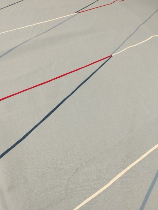cotone vintage azzurro fantasia geometrica - Tekstil - 510 cm - 150 cm