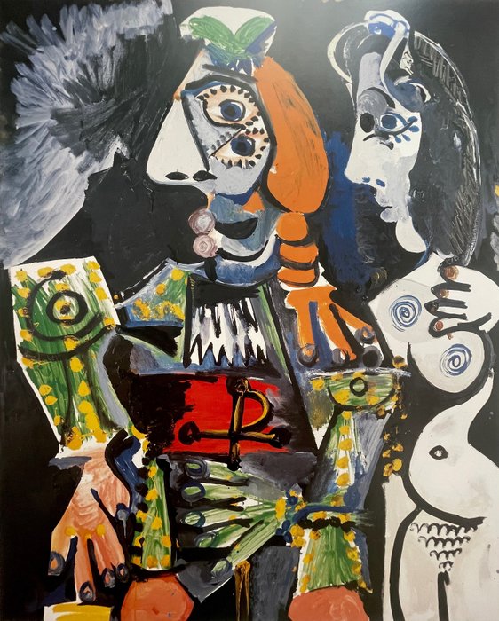 Pablo Picasso (after) - Matador et Femme Nue - Offset Lithography - Achenbach licensed print