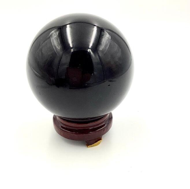 Water obsidian ball belt bracket - Height: 190 mm - Width: 190 mm- 9.6 kg