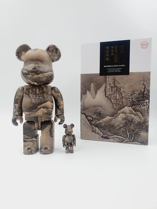 Medicom toy - Be@rbrick Tokyo National Museum Sesshu National Treasure (Winter Landscape) 100% & 400%Bearbrick2023