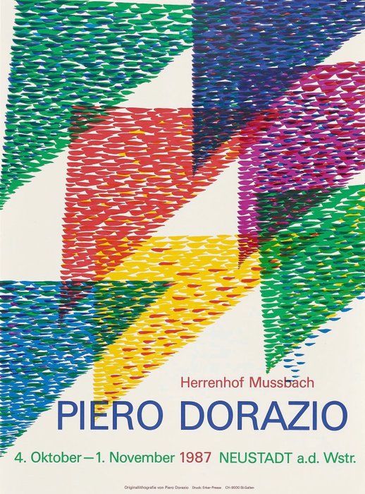 Piero Dorazio (after) - Herrenhof Mussbach. - 1980-luku