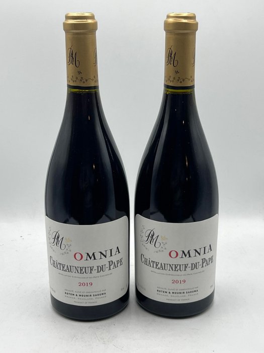 2019 Châteauneuf-du-Pape " Omnia" - Arioso Rotem & Mounir Saouma - Châteauneuf-du-Pape - 2 Flaskor (0,75L)