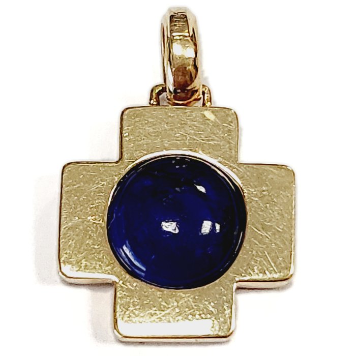 18 kraat Guld - Vedhæng Lapis lazuli