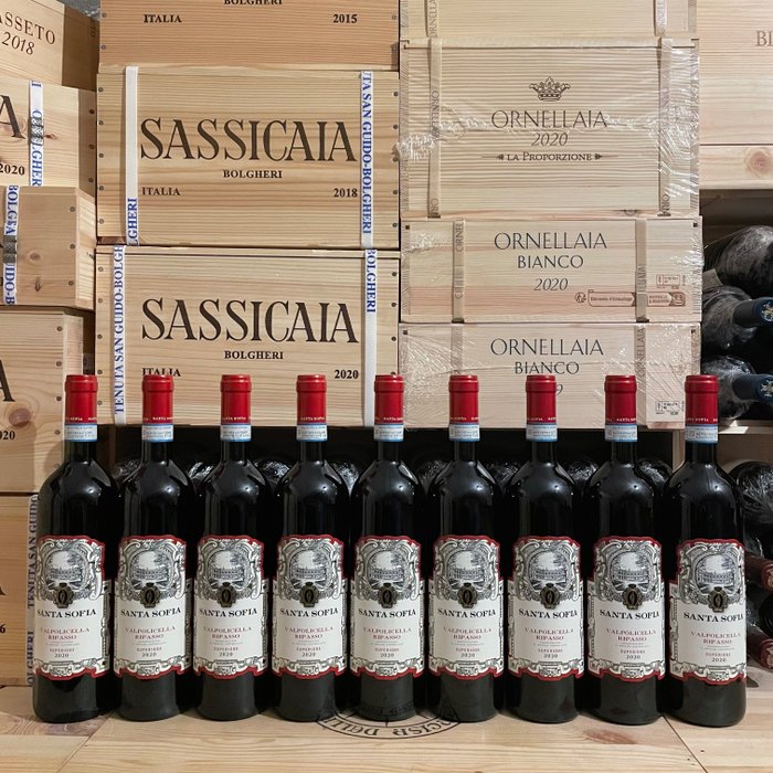2020 Santa Sofia, Valpolicella Ripasso Superiore - Veneto DOC - 9 Bottles (0.75L)