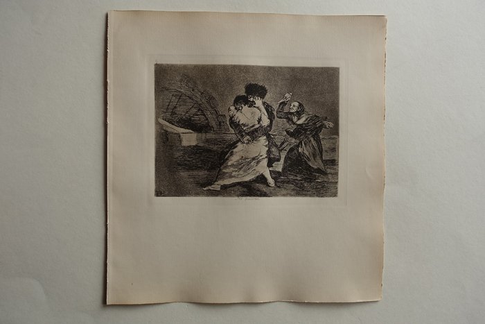 Francisco de Goya (1746-1828), (after) - Desastres de la Guerra,  Blatt #9 No guieren