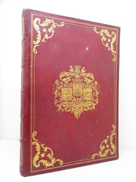 Wismes (Baron de) [reliure aux armes ; Le Mans ; Angers] - Le Maine historique, archéologique et pittoresque [60 lithographies] - 1862