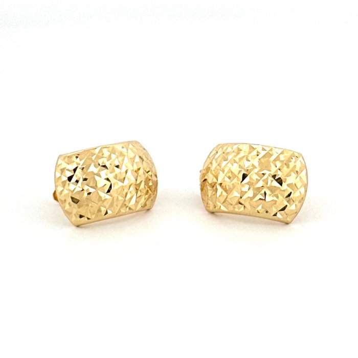 Orecchini diamantati oro giallo 18 kt - 2.7 gr - 耳環 - 18 克拉 黃金