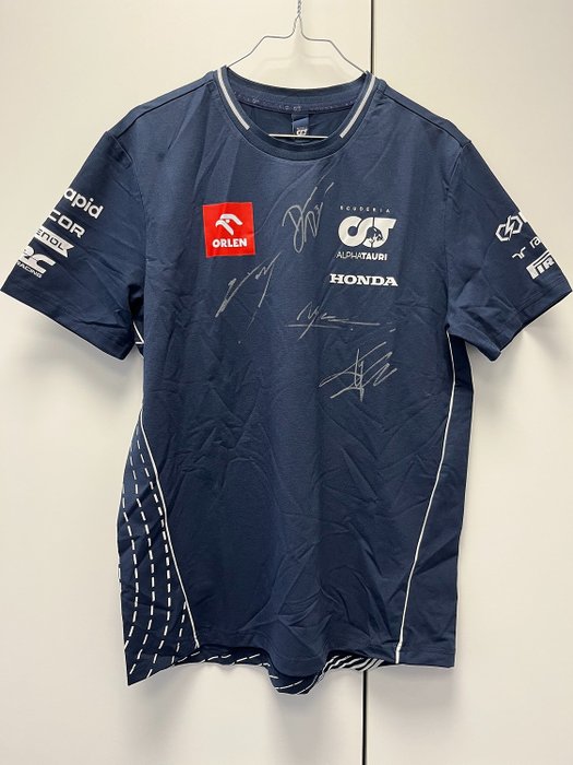 Scuderia AlphaTauri - Franz Tost / Yuki Tsunoda / Daniel Ricciardo / Nyck de Vries - Team T-shirt - 2023 - Abbigliamento di squadra