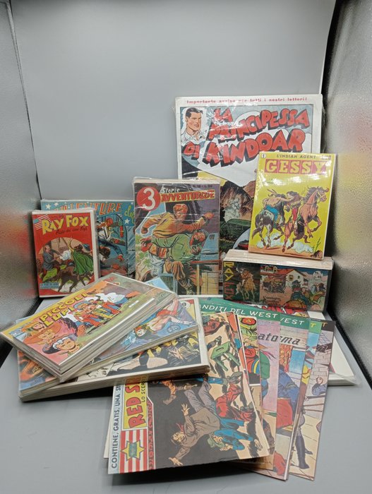 Fulmine, Ray Fox, Gessy, ecc. ecc. - 14 Comic collection - Reprint
