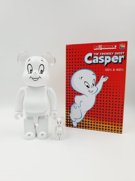 Medicom Toy - Be@rbrick 400% + 100% Casper  The Friendly Ghost Bearbrick   2023