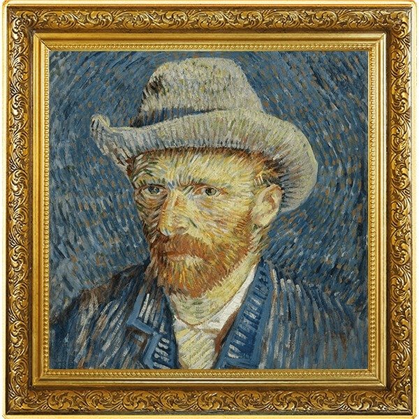 纽埃. 1 Dollar 2023 170th Anniversary of Vincent Van Gogh Self-Portrait Proof Silver Coin 1 oz (999)