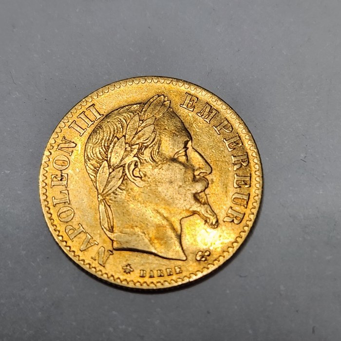Francia. Napoleon III. 10 francs divers année en condition FDC
