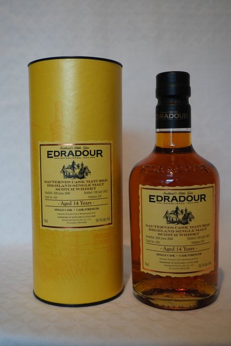 Edradour 2008 14 years old - Sauternes Cask Matured - Original bottling  - b. 2022  - 70厘升
