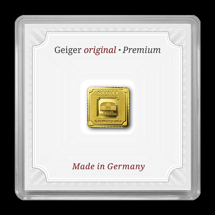 1 gram - Gold - Geiger  (No Reserve Price)