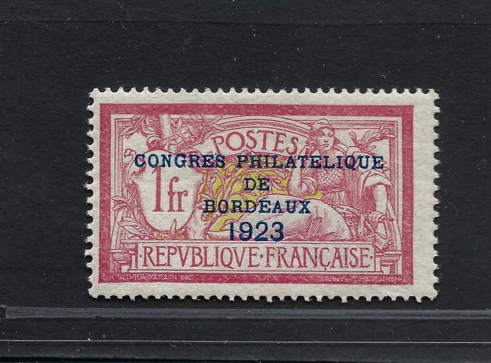 法国  - 全新* 1f 默森波尔多大会 + 展览邮票 - Yvert 182