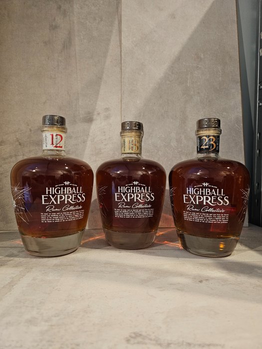 Highball Express - Rare 23 & 18 & 12 - 70 cl - 3 flasker