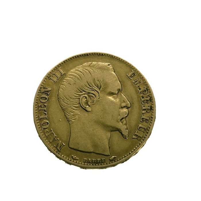 Frankrike. 20 Francs 1854-A Napoléon III