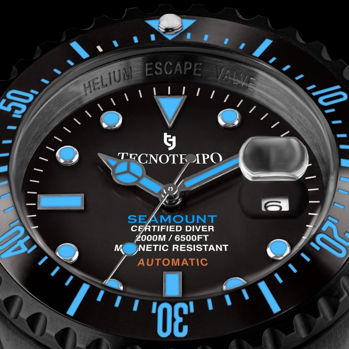Tecnotempo® - "SEAMOUNT" Automatic Diver 2000M  - Limited Edition - Utan reservationspris - TT.2000S.NNBL - Män - 2011-nutid