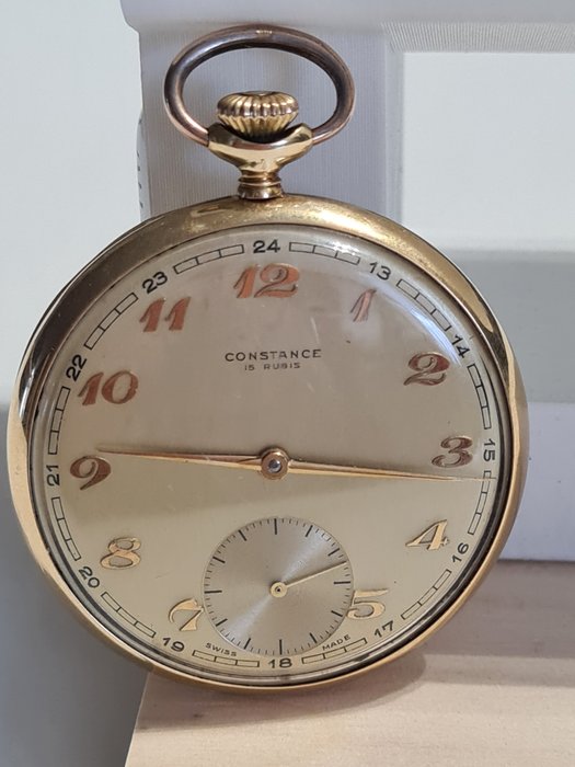 Preview of the first image of Constance - 15 Rubis 14kt gold pocket watch - 9262 - Men - 1901-1949.