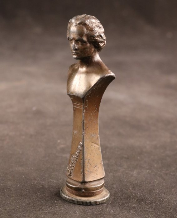 Image 2 of Wax seal with Beethoven - Spelter - Early 20th century