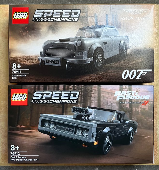 LEGO - Speed Champions - 76911 + 76912 - 007 Aston Martin DB5 + Fast & Furious  1970 Dodge Charger R/T - Catawiki