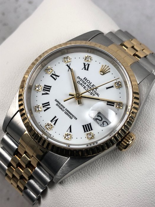 Preview of the first image of Rolex - Datejust Diamond Dial - 16233 - Men - 1990-1999.