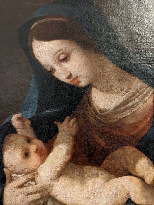 Image 3 of Italian school (XVII) - Madonna and Child