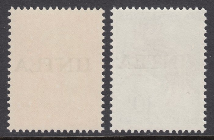 Image 2 of Netherlands New Guinea 1963 - UNTEA, fourth issue with large letters - NVPH 47/48