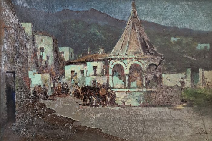 Felice Giordano (1880-1964) - Scorcio di Capri