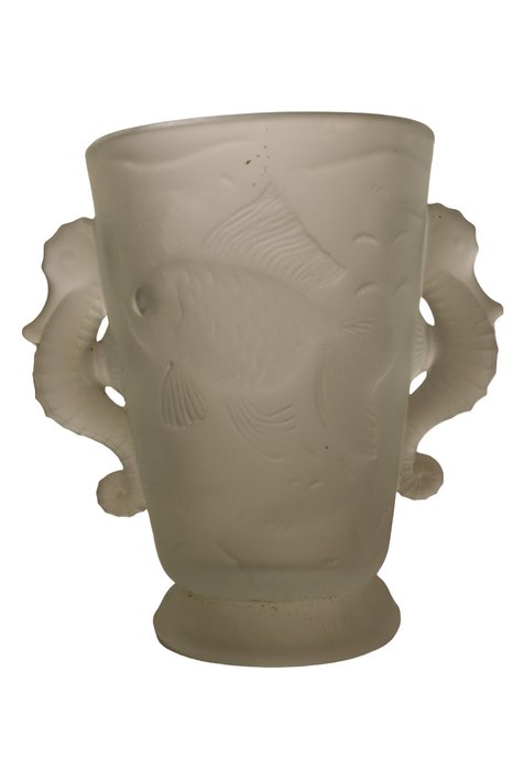 Preview of the first image of Joseph Inwald - Barolac - Imposing Vase "seabed".