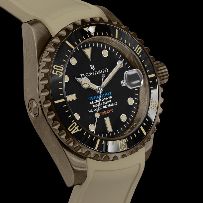 Image 2 of Tecnotempo - Professional Diver 200 ATM WR "SEAMOUNT" - Limited Edition - - TT.2000S.BGN - Men - 20