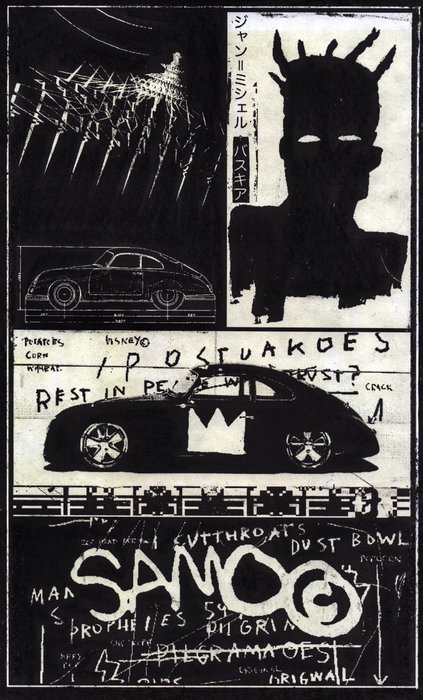 Preview of the first image of Æ2381 (XX) - "Art Car Exhibition 1984: Basquiat Type 11", (2023).