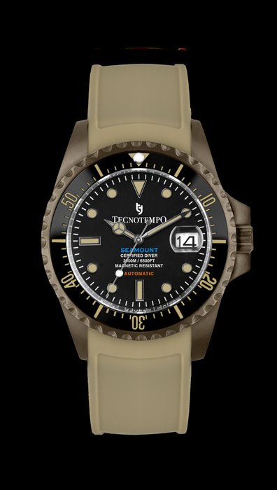 Preview of the first image of Tecnotempo - Professional Diver 200 ATM WR "SEAMOUNT" - Limited Edition - - TT.2000S.BGN - Men - 20.