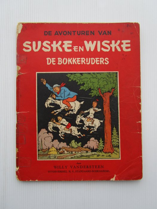 Image 3 of Suske en Wiske RV-26 - De bokkerijders met opdrachttekening Vandersteen - Stapled - First edition -