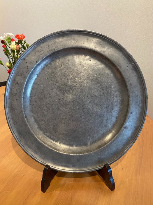 Preview of the first image of Plate - Tin - 19th century.