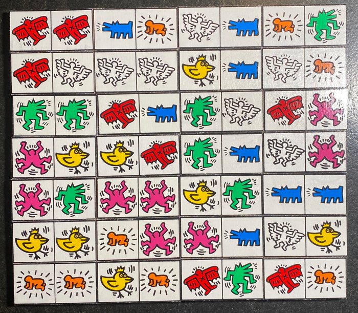 Preview of the first image of Keith Haring (1958-1990) - Keith Haring DOMINO, ®1992.