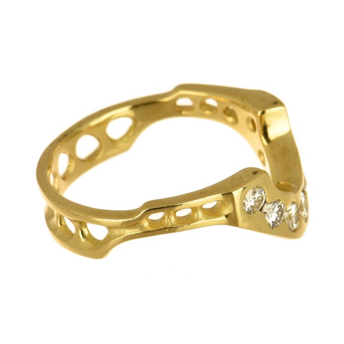 Image 2 of 18 kt. Gold - Ring - 0.75 ct Diamonds