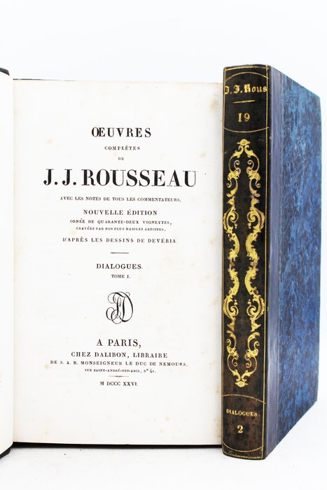 Preview of the first image of Jean-Jacques Rousseau - Dialogue de Rousseau, Juge de Jean-Jacques / Les Rêveries du Promeneur Soli.