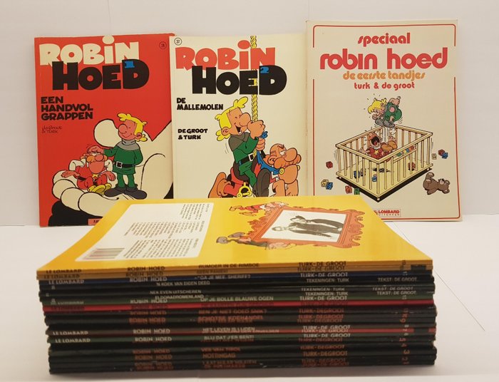 Preview of the first image of Robin Hoed 1 t/m 19 - Volledige Reeks + 3 extra albums - Softcover - Mixed editions (see descriptio.