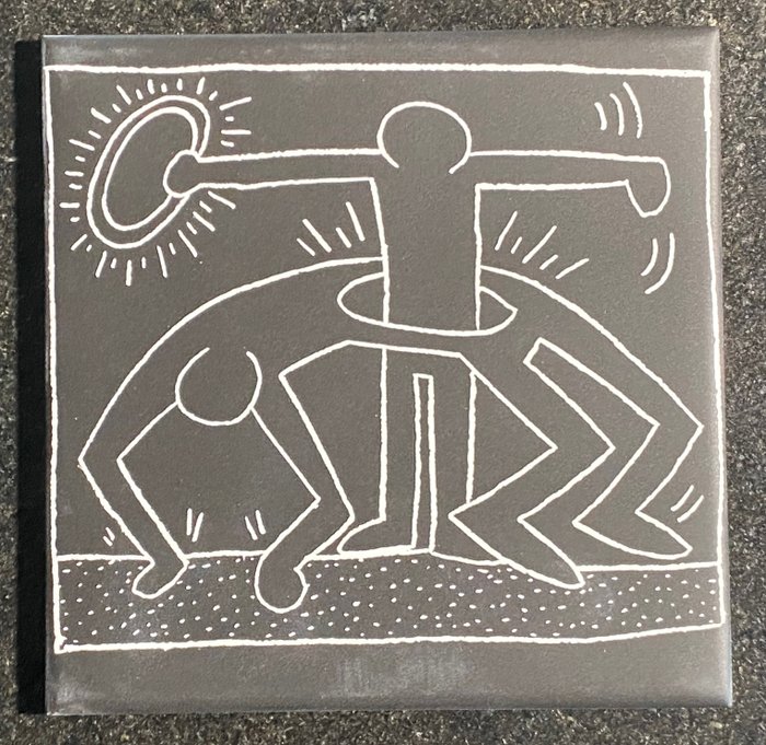 Image 3 of Keith Haring (1958-1990) - Keith Haring Subway Tiles (Set of 6)