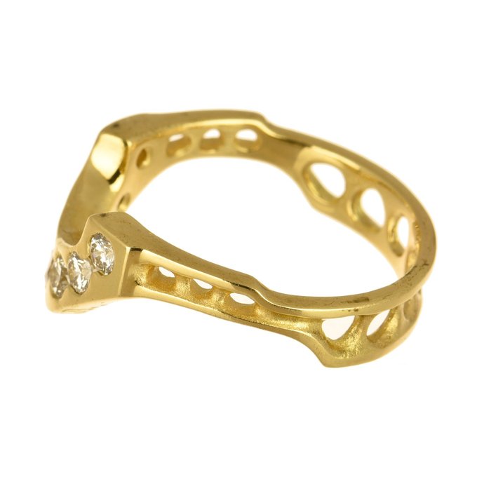 Image 3 of 18 kt. Gold - Ring - 0.75 ct Diamonds