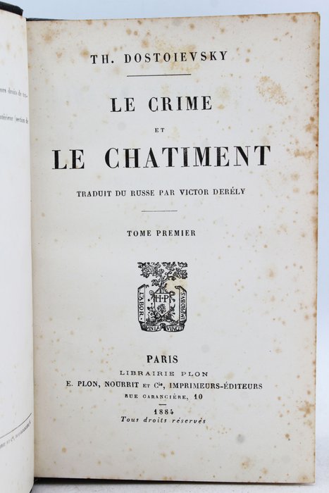 Image 3 of Dostoievsky - Le Crime et le Châtiment - 1884