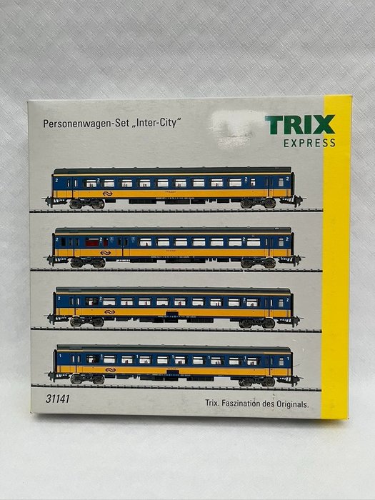 Image 2 of Trix H0 - 31141 - Passenger carriage - Set with Stam IC Carriages - NS
