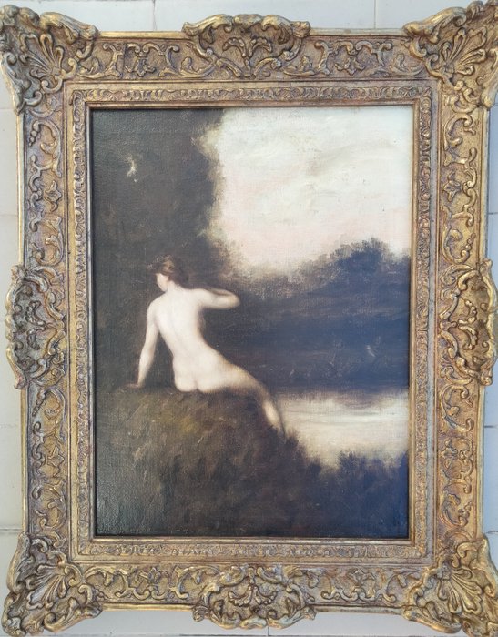 Image 2 of Federico Rossano (1835-1912) - Ninfa sul lago