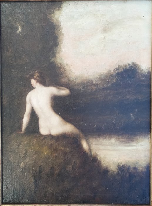 Image 3 of Federico Rossano (1835-1912) - Ninfa sul lago