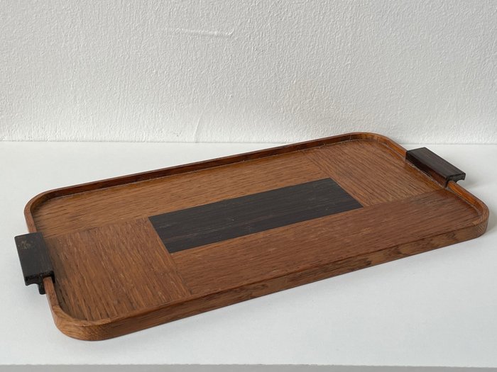 Preview of the first image of Art Deco tray with marquetry - Amsterdam School.