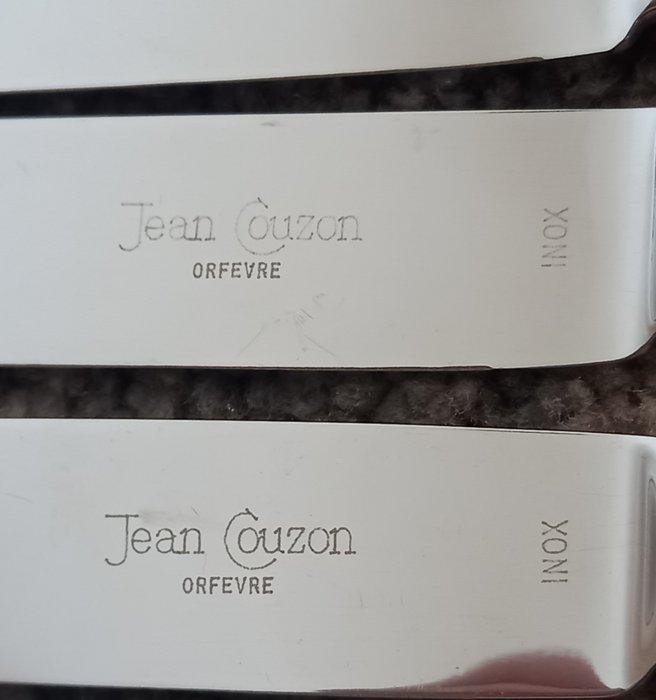 ” Jean Couzon ” – Bestek set . (75) – Hoogwaardig 18/10 Roestvrij staal – Orfevre